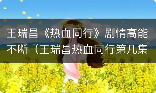王瑞昌《热血同行》剧情高能不断（王瑞昌热血同行第几集）
