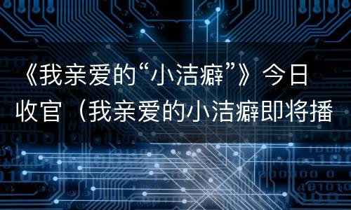 《我亲爱的“小洁癖”》今日收官（我亲爱的小洁癖即将播出）