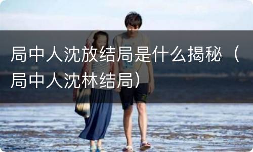 局中人沈放结局是什么揭秘（局中人沈林结局）