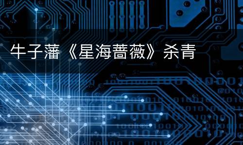 牛子藩《星海蔷薇》杀青