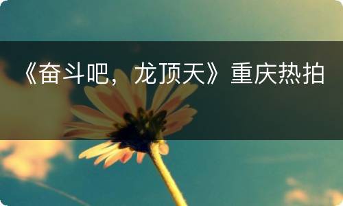 《奋斗吧，龙顶天》重庆热拍