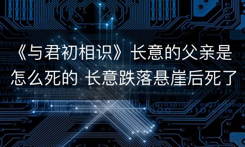 《与君初相识》长意的父亲是怎么死的 长意跌落悬崖后死了吗